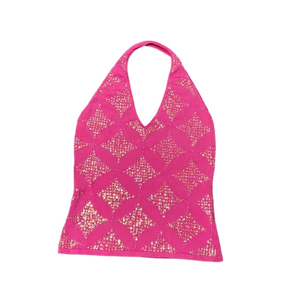 Lillie Rubin Tops - 🔴 SOLD NWT! Lillie Rubin Hot Pink Halter Top